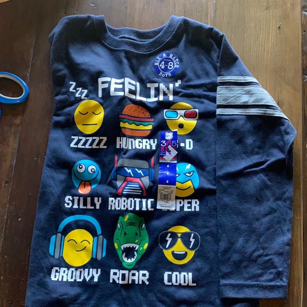 NEW BOYS size 5.  Long sleeve shirts.